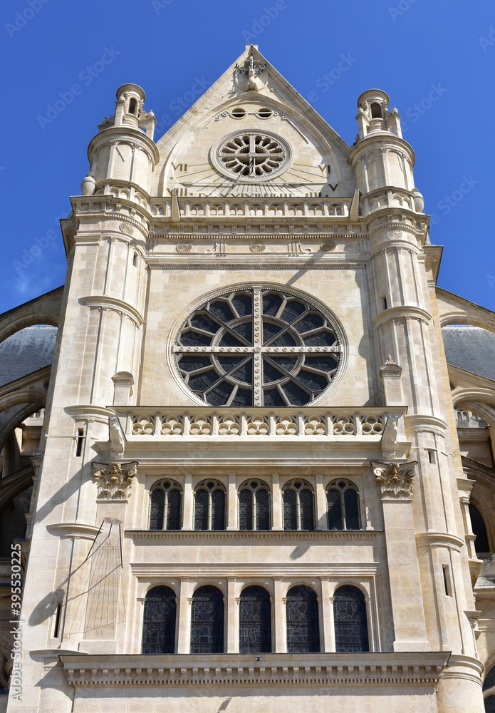 Saint-Eustache gothic church at Les Halles neighbourhood. Paris, France.
