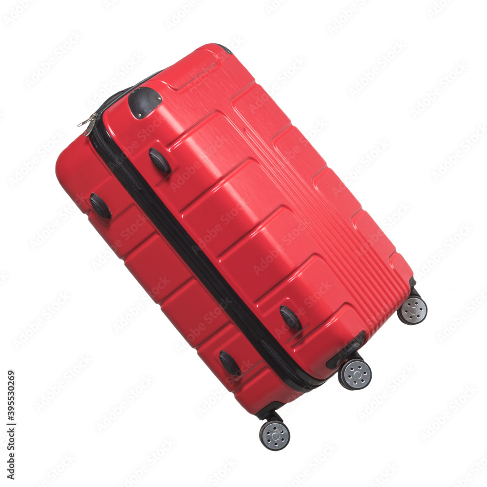 Travel suitcase on a white background, isolate Travel suitcase on a white background, isolate