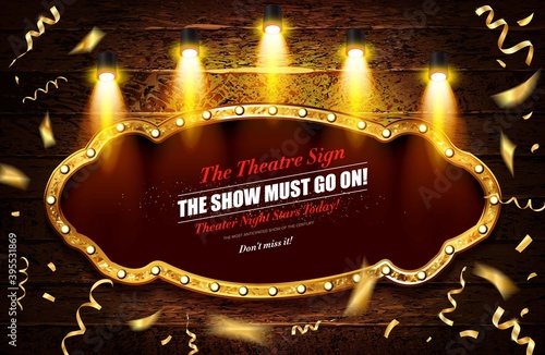 The show must go on banner