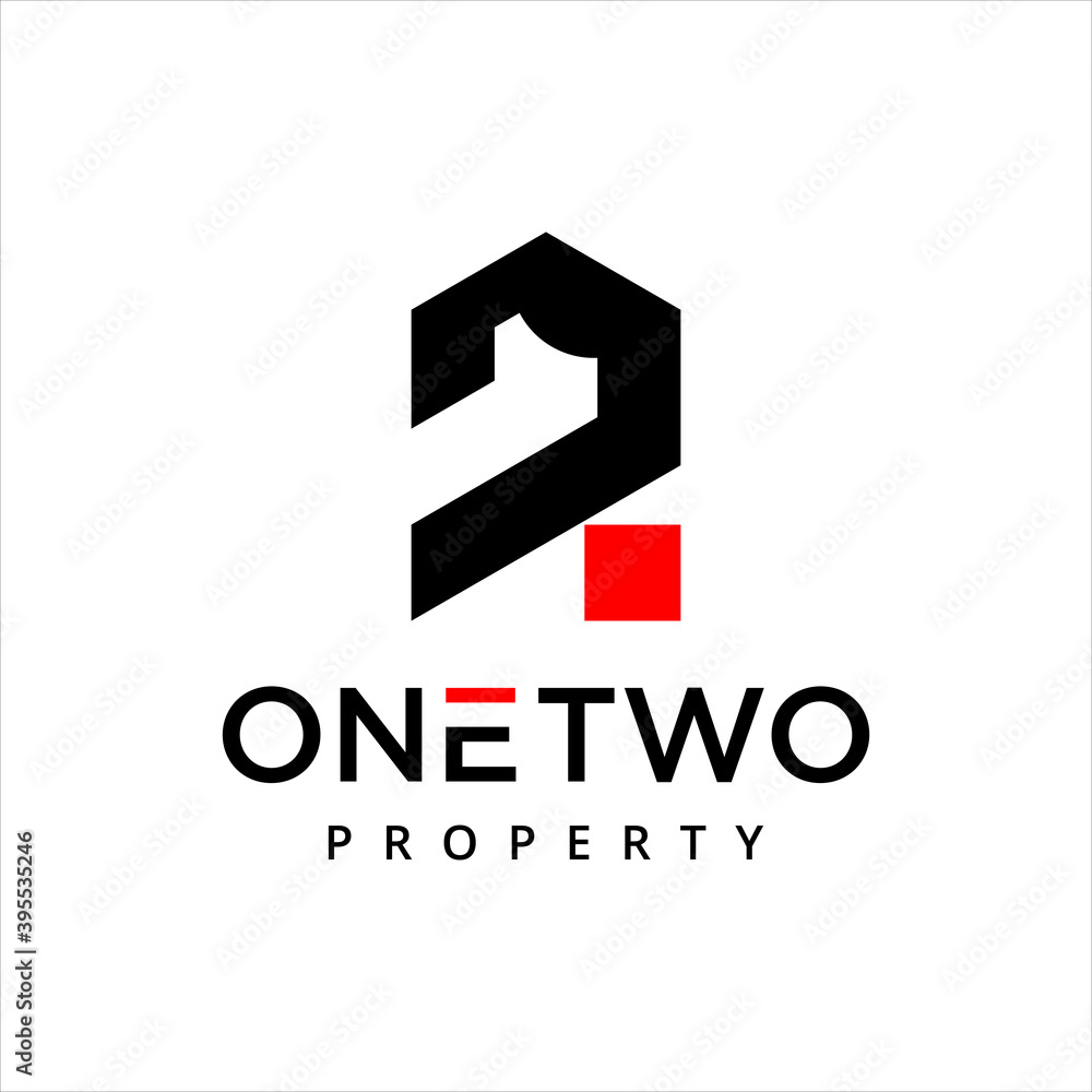 one two mark monogram logo in geometric abstract graphic design template idea one two mark monogram logo in geometric abstract graphic design template idea