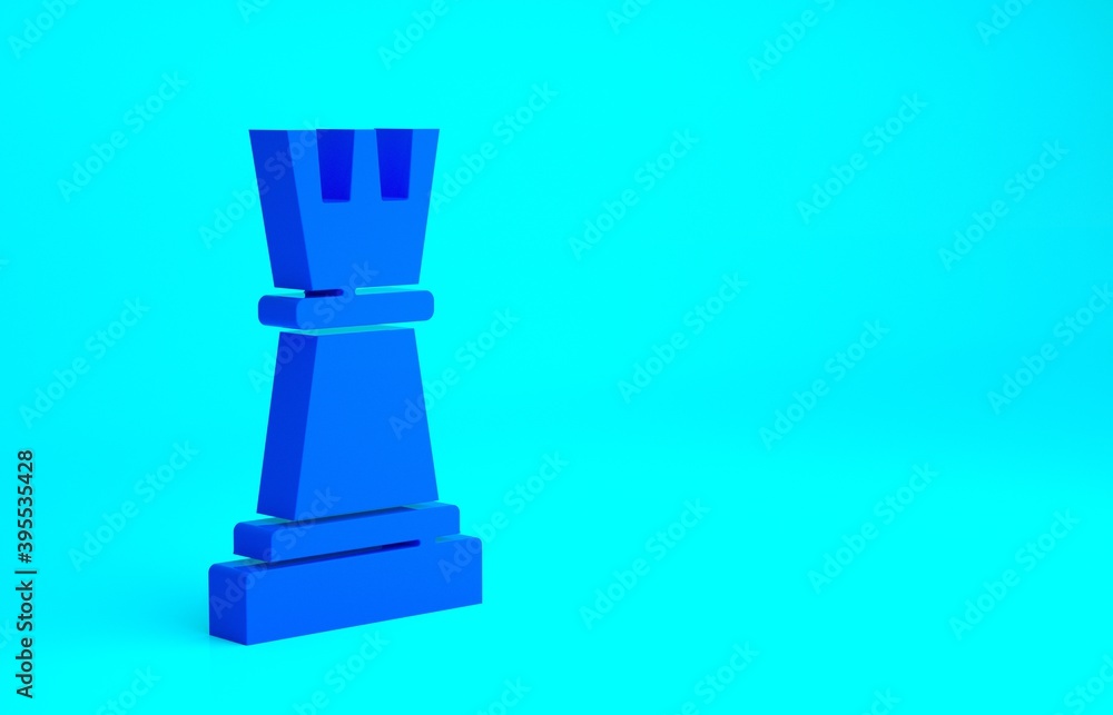 Blue Chess icon isolated on blue background. Business strategy. Game, management, finance. Minimalism concept. 3d illustration 3D render. Blue Chess icon isolated on blue background. Business strategy. Game, management, finance. Minimalism concept. 3d illustration 3D render.