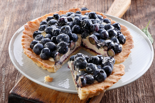 Blueberry tart photo