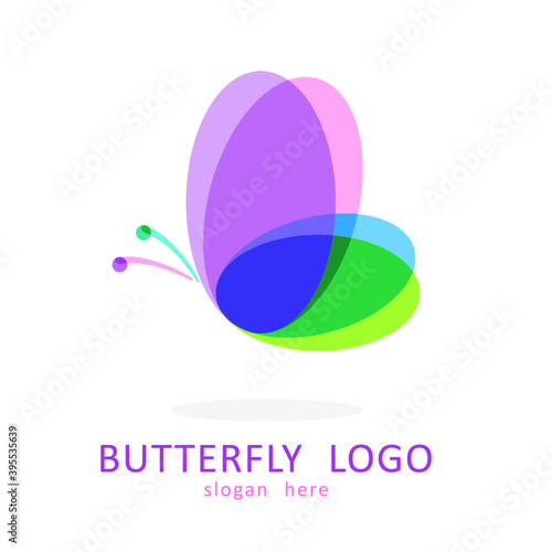 Butterfly logo icon symbol design photo