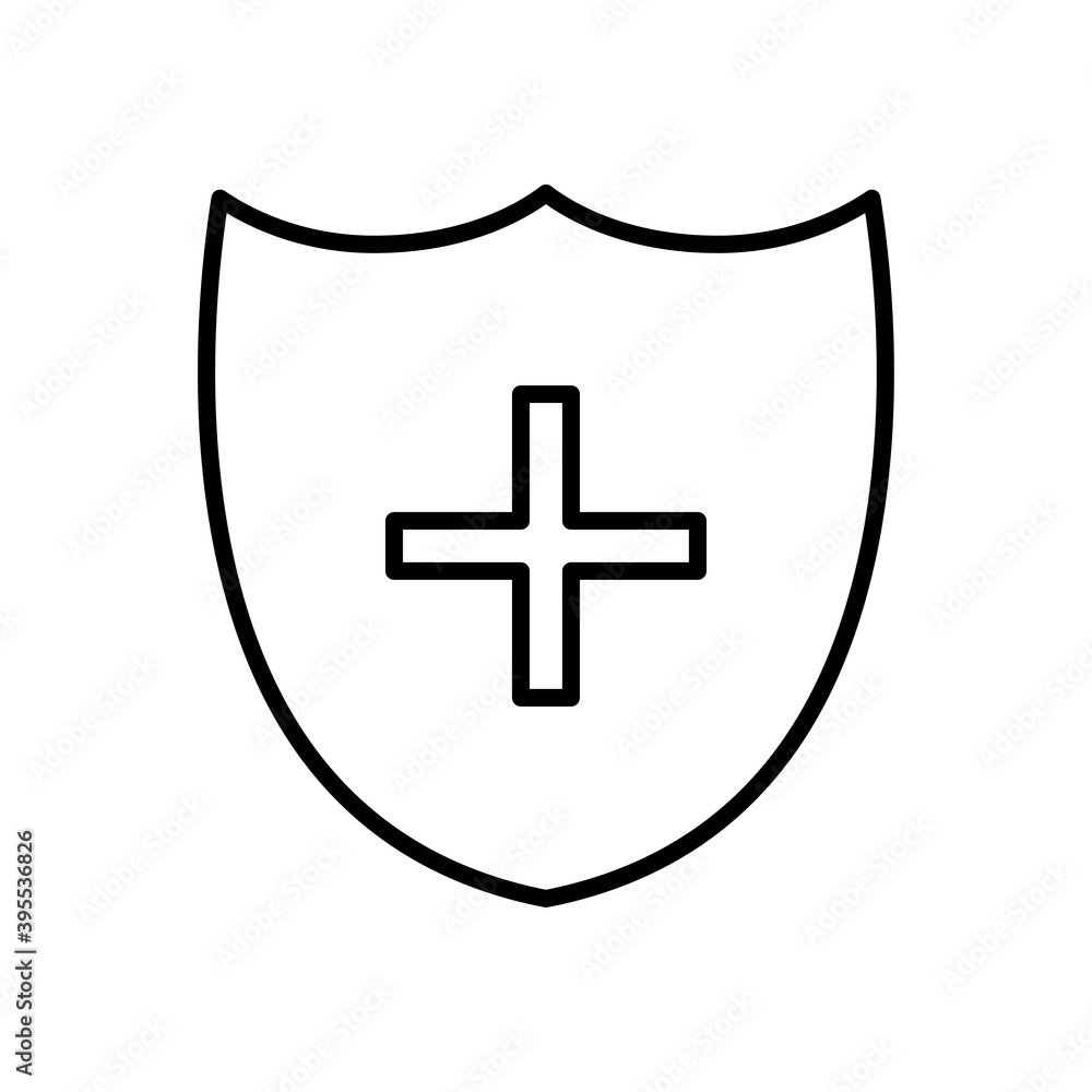medical health insurance icon line style vector medical health insurance icon line style vector