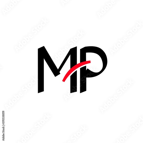 Letter MP logo icon design template elements