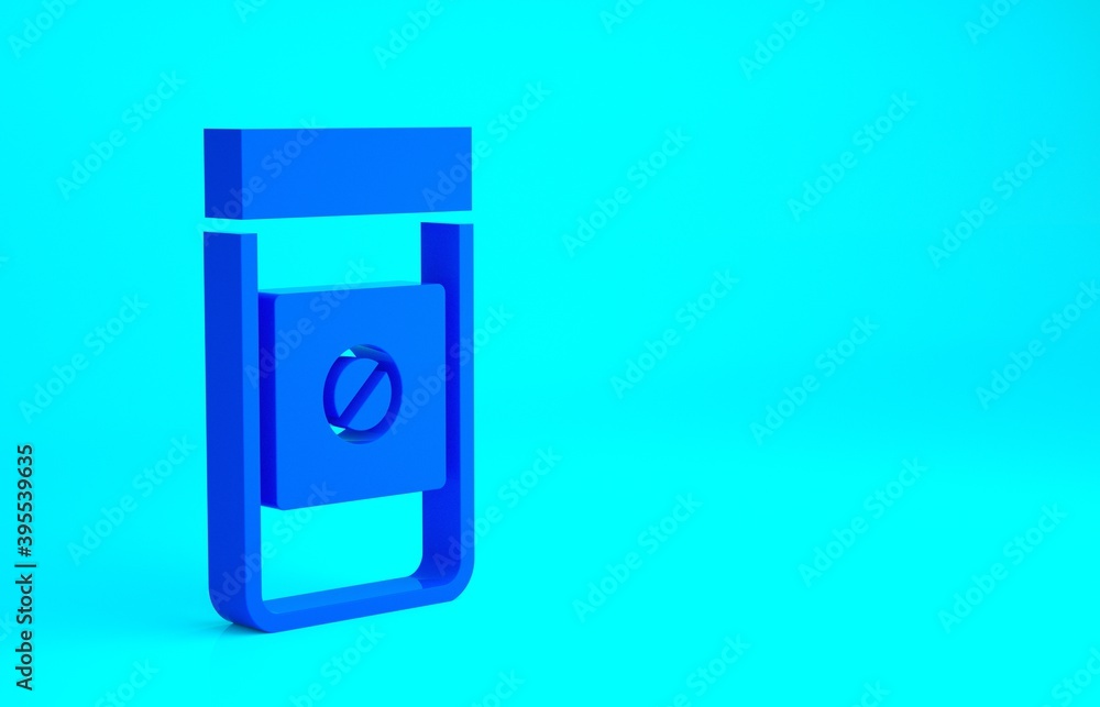 Blue Sports doping, anabolic drugs icon isolated on blue background. Anabolic steroids tablet. Pills in jar. Minimalism concept. 3d illustration 3D render. Blue Sports doping, anabolic drugs icon isolated on blue background. Anabolic steroids tablet. Pills in jar. Minimalism concept. 3d illustration 3D render.