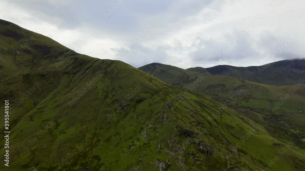 Beautiful Rolling Hills Of Snowdonia Countryside Below Mount Snowdon Wales Beautiful Rolling Hills Of Snowdonia Countryside Below Mount Snowdon Wales