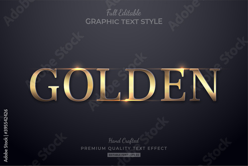 Golden Elegant Glow Editable Text Effect Font Style