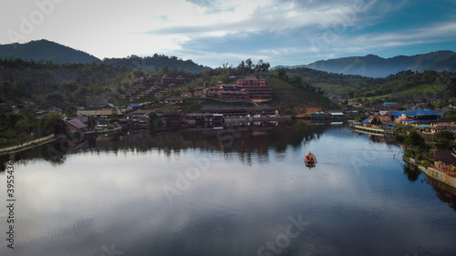 Mae Hong Son, Thailand Thailand - 23 November 2020 Baan Rak Thai, a small town in Chinese style, Yunnan, is a peaceful and relaxing city. In Mae Hong Son Province, Northern Thailand