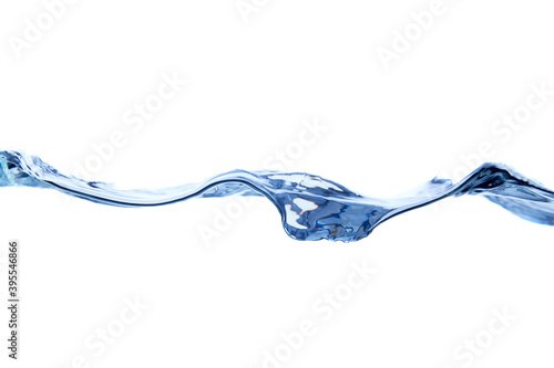 Water waves on white background