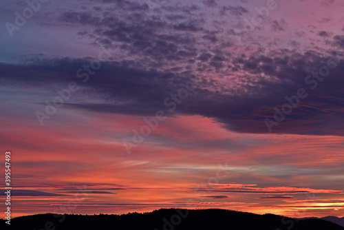 Landscape at sunset from Chiricahua National Monument, Arizona, USA