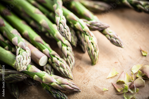Fresh green asparagus