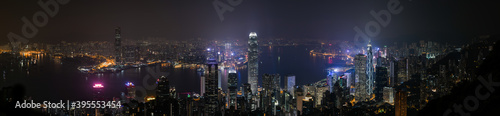 night panoramic cityscape 