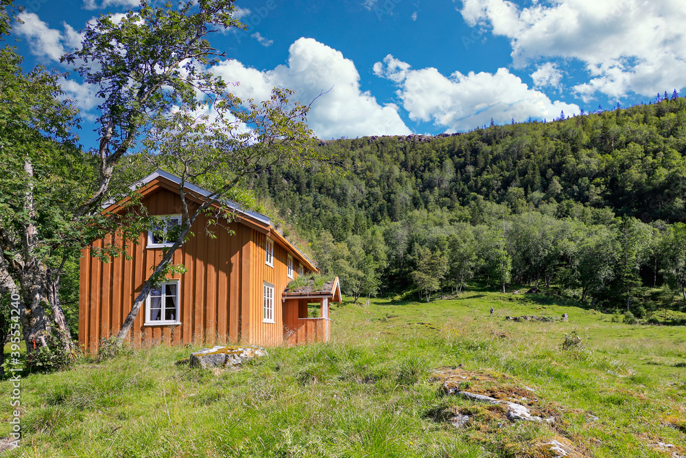 Old farmhouse in the forrest of Velfjord ,Helgeland,Nordland ,Norway,scandinavia,Europe Old farmhouse in the forrest of Velfjord ,Helgeland,Nordland ,Norway,scandinavia,Europe