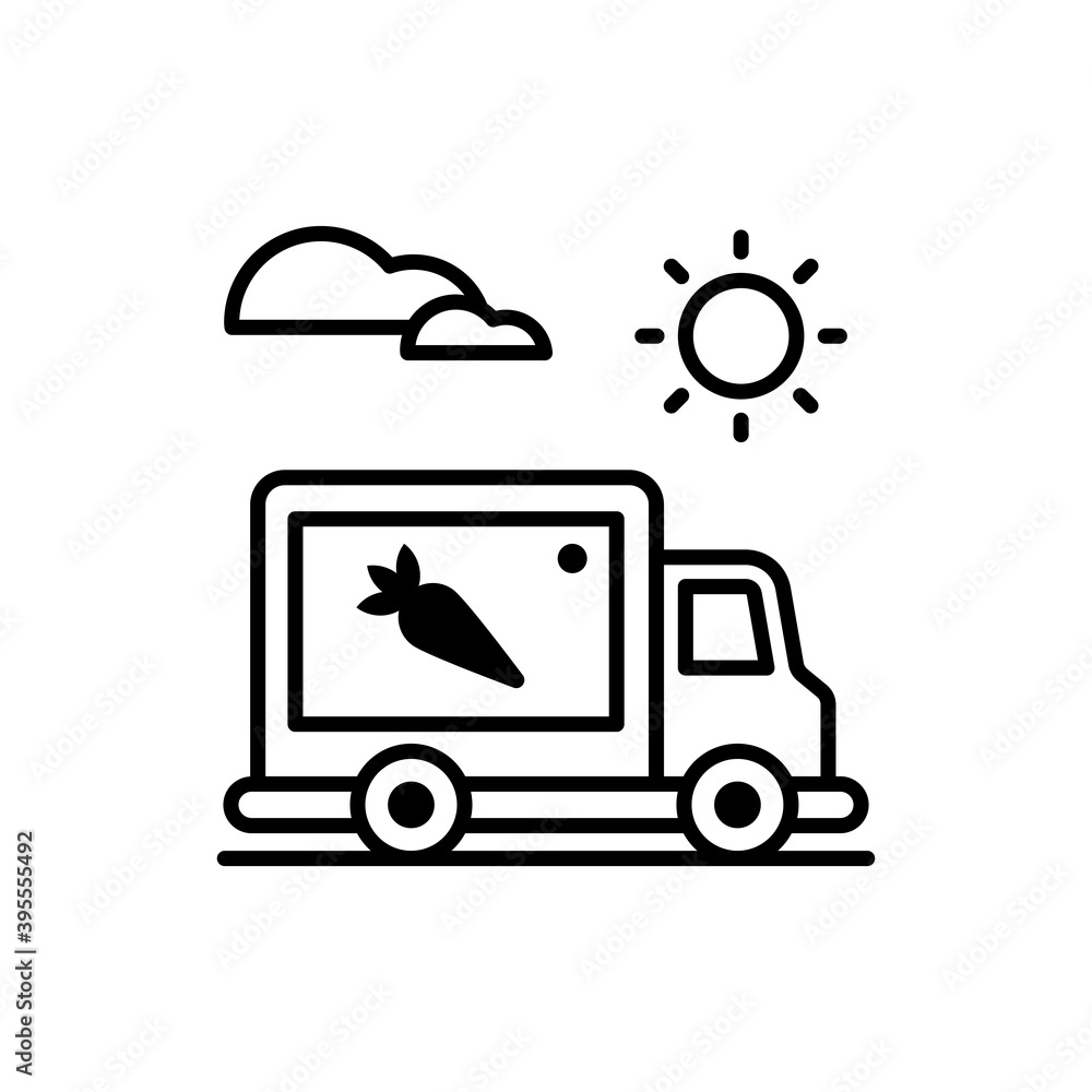 Distribution Outline illustration style Icon. EPS File 10 Distribution Outline illustration style Icon. EPS File 10