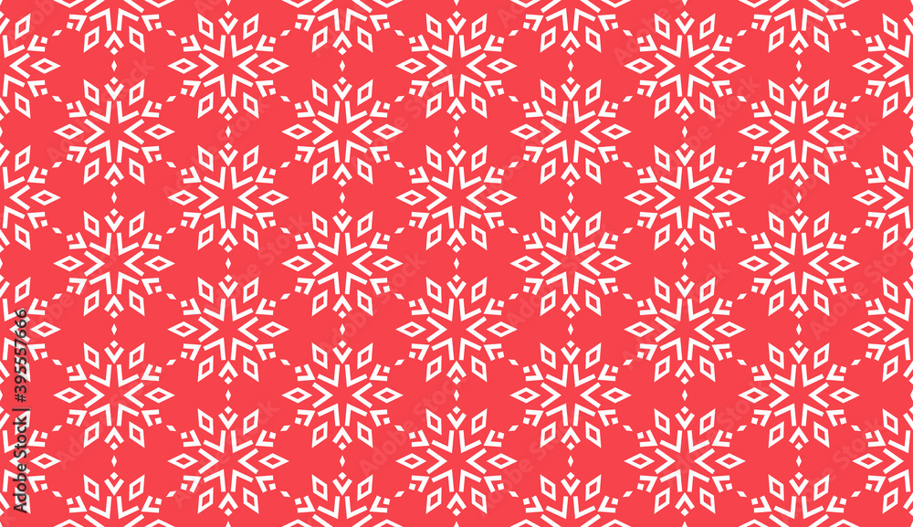 Abstract geometric pattern with lines, snowflakes. A seamless vector background. White and pink texture. Graphic modern pattern Abstract geometric pattern with lines, snowflakes. A seamless vector background. White and pink texture. Graphic modern pattern