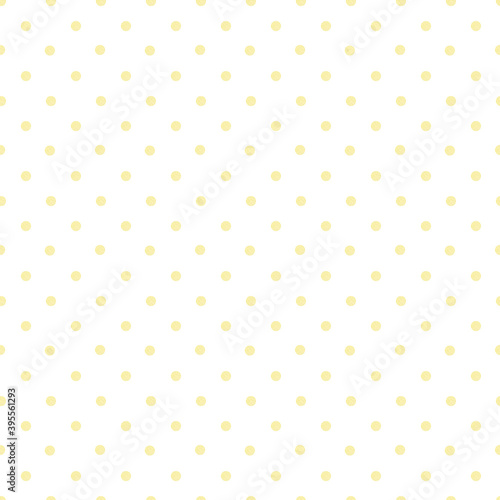 Watercolor yellow polka dot seamless pattern. Watercolor fabric. Repeat polka dot. Use for design invitations, birthdays, weddings.