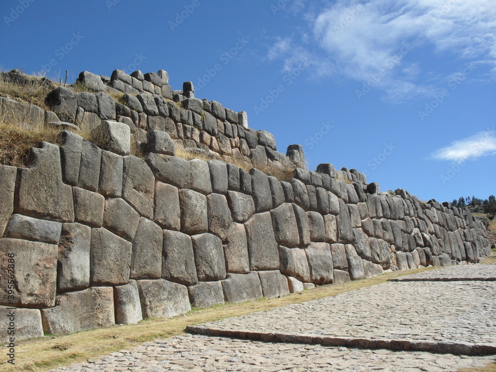 ruins of the ancient fortress cusco peru