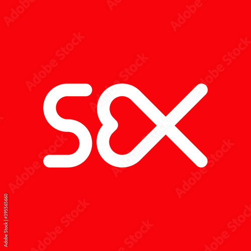 Sex logo icon symbol template design