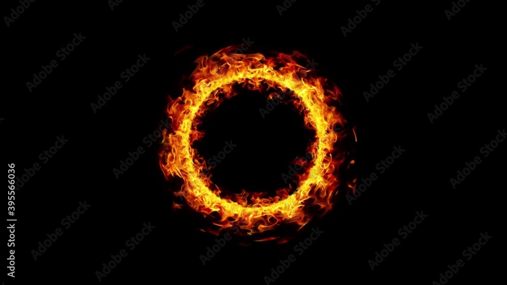 Burning Ring of Fire, Realistic Circle of Flames. High Quality 4K Resolution. Overlay Video. Burning Ring of Fire, Realistic Circle of Flames. High Quality 4K Resolution. Overlay Video.