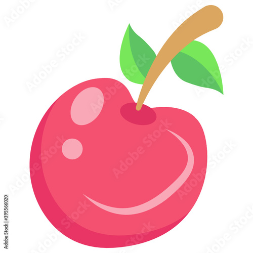  Healthy and delicious fruit  apple vector in isometric style  