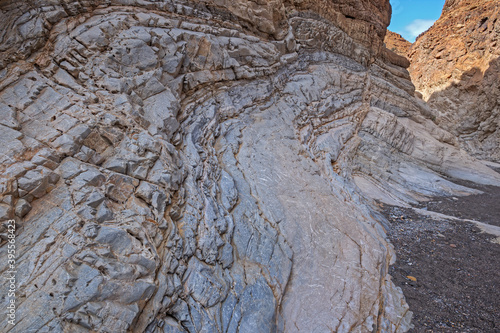 Landscape of the marble walls of Mosaic Canyon, Death Valley National Park, California, USA