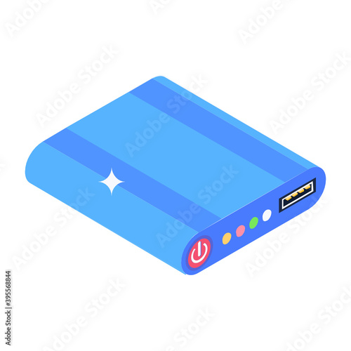 

Electronic power bank connected with smartphone, portable battery charge 
