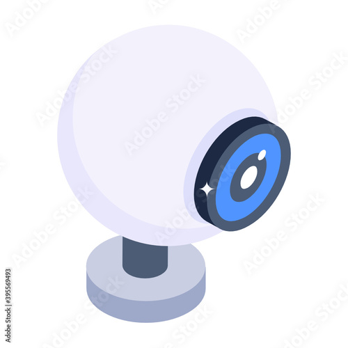 
Webcam vector style, icon of internet camera 
