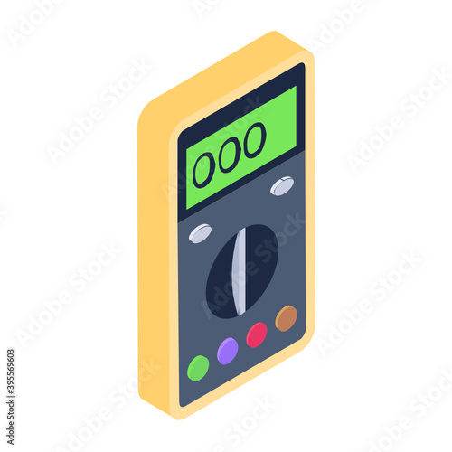 
An icon design of digital multimeter, editable vector 
