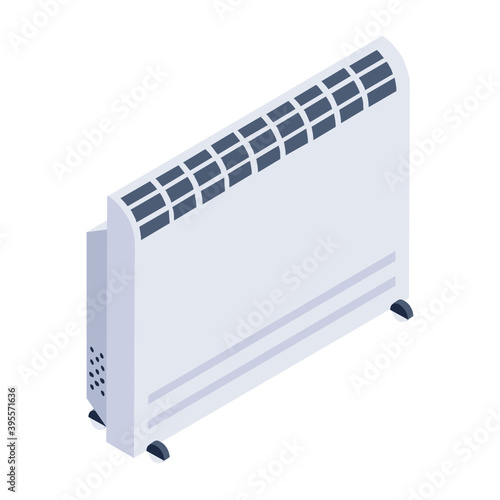 
Editable design of oil heater icon
