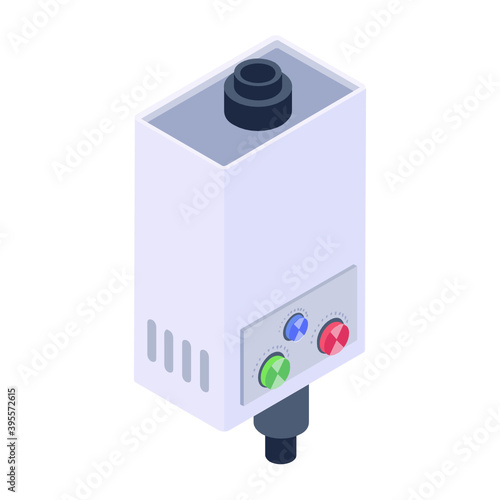 
Rechargeable battery icon in isometric design, electric battery trendy style vector
