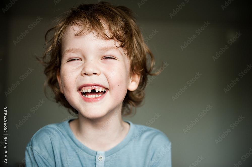 Portrait of a happy and cheerful child. Portrait of a happy and cheerful child.
