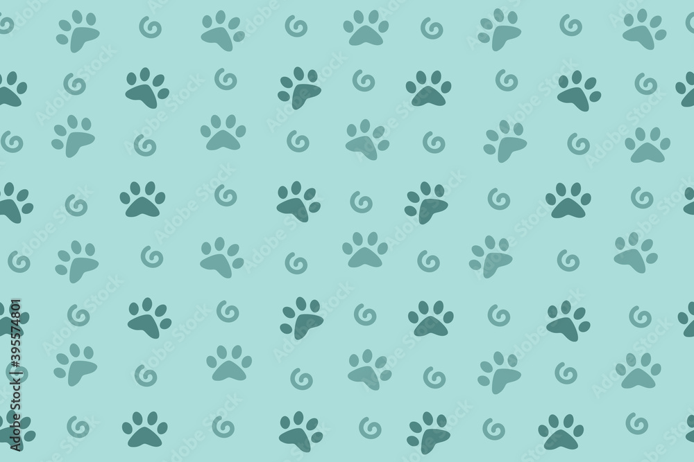 Pet paw pattern