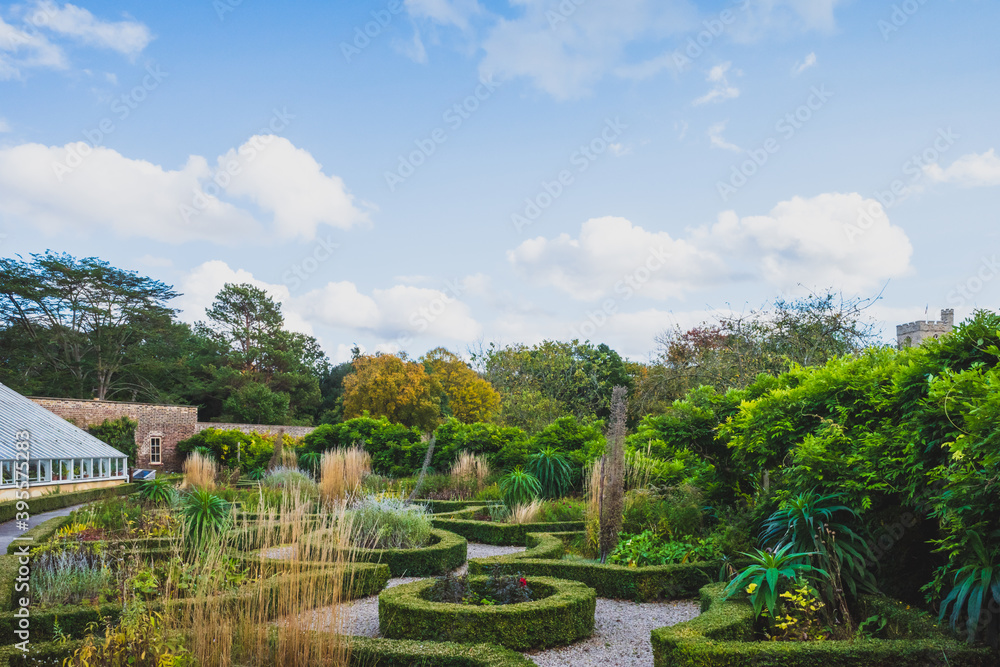 Garden near Bishops Park in Fulham, London, UK