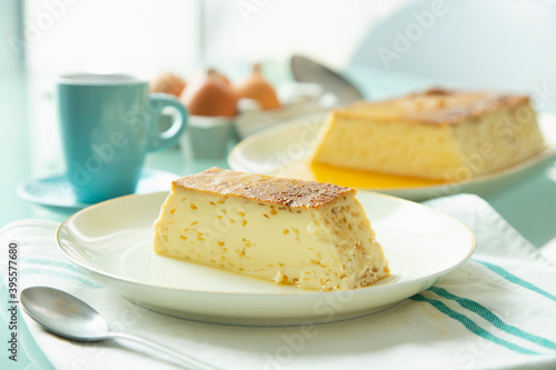 Flan de huevo y leche (Spanish egg pudding) photo