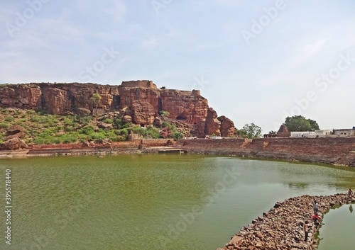 The Rock-Cut Cave Temples Of Badami , Mystery of Karnataka,India photo