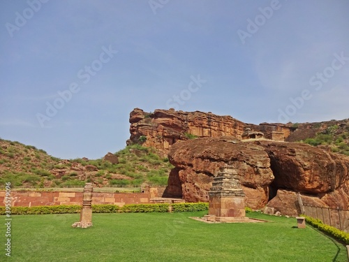 The Rock-Cut Cave Temples Of Badami , Mystery of Karnataka,India photo