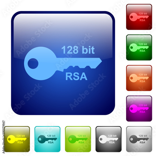 128 bit rsa encryption color square buttons
