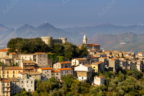 Monteroduni italian tipycal mountain village photo