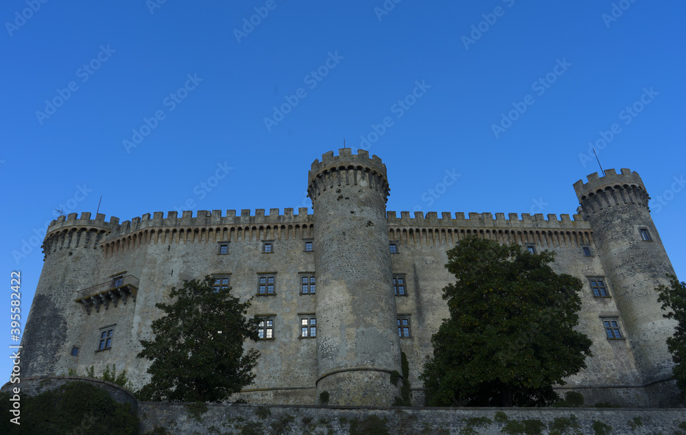 Medieval castle with blue sky