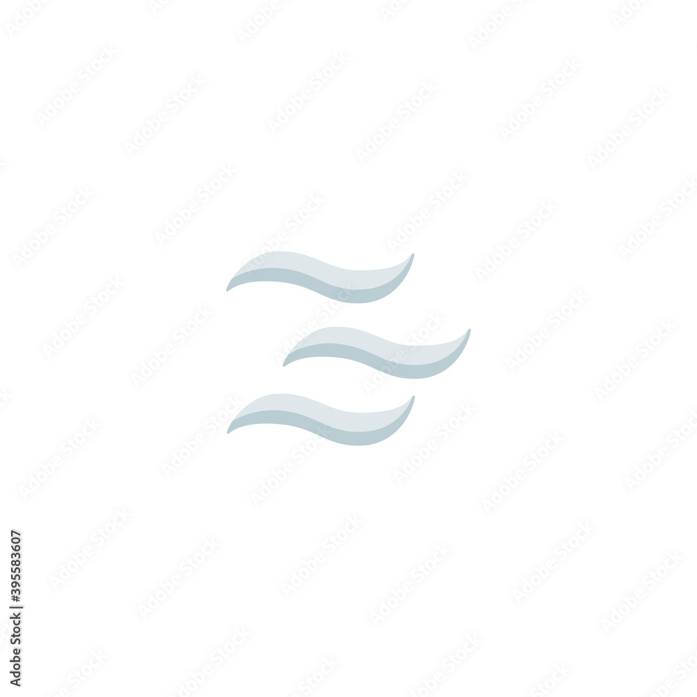 Obraz premium Wind vector isolated icon illustration. Wind icon