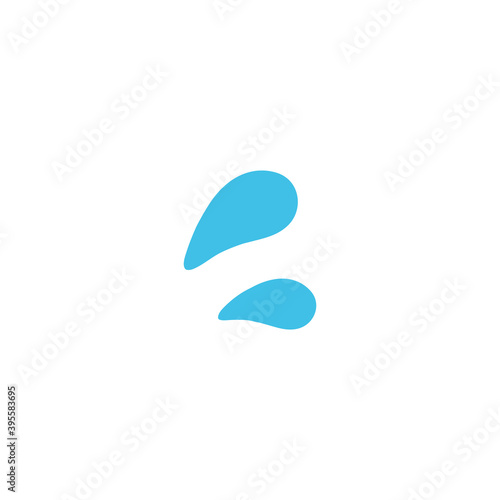 Sweat drops vector isolated icon illustration. Sweat drops icon
