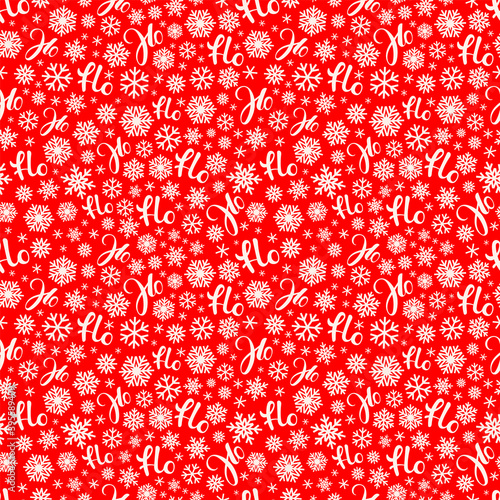 Christmas seamless vector texture with snowflakes