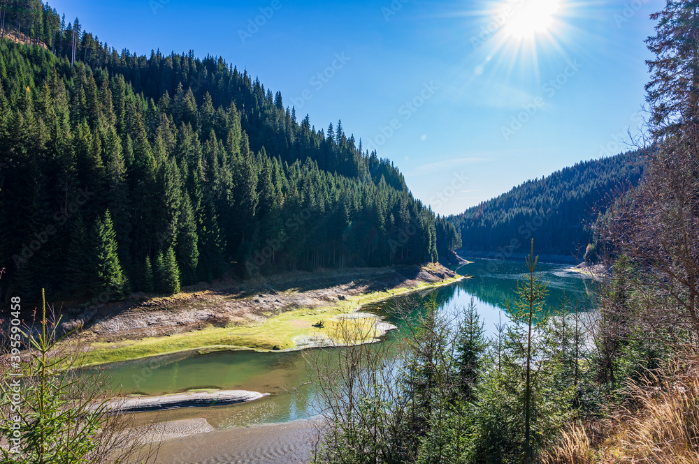 lake in the mountains