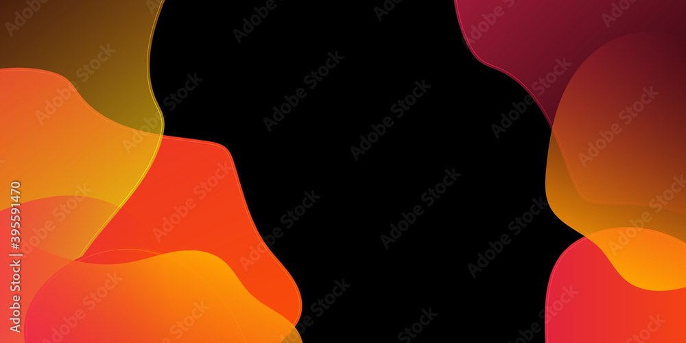 Gradient geometric shape background with dynamic wave abstract