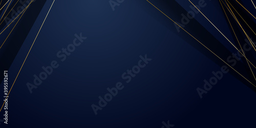 Blue gold abstract background