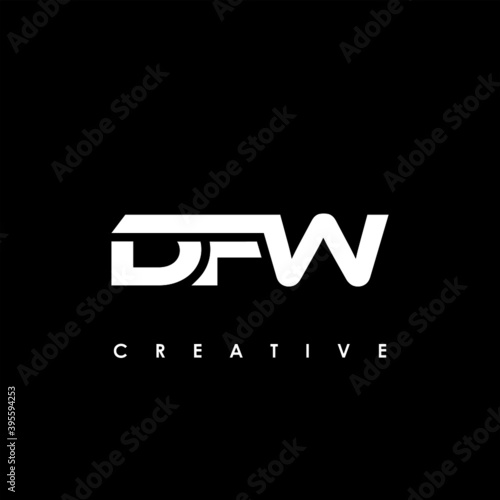 DFW Letter Initial Logo Design Template Vector Illustration photo