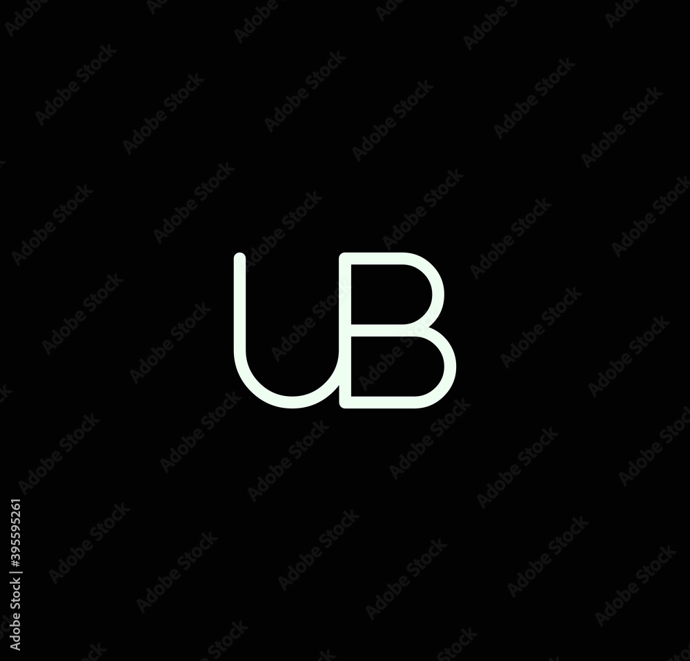 Letter UB alphabet logo design vector. The initials of the letter U and B logo design in a minimal style are suitable for an abbreviated name logo. Letter UB alphabet logo design vector. The initials of the letter U and B logo design in a minimal style are suitable for an abbreviated name logo.