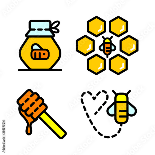 honey outline icons