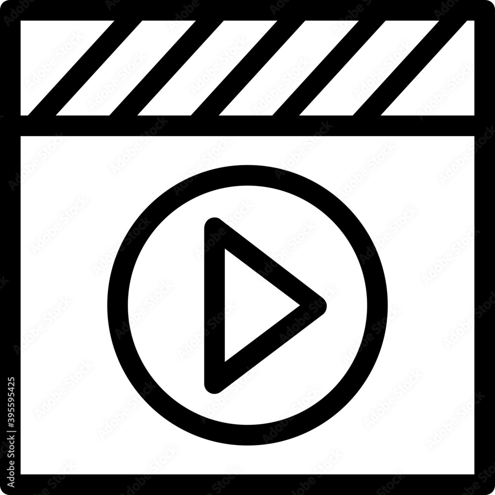 Reel Vector Line Icon
Reel Vector Line Icon